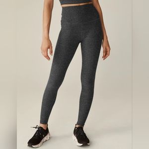 Beyond Yoga Spacedye Full Length High Rise Legging in Black-Charcoal Grey, sz M